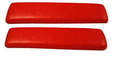 1962 ARM REST PADS, FRONT, BEL AIR, RED
