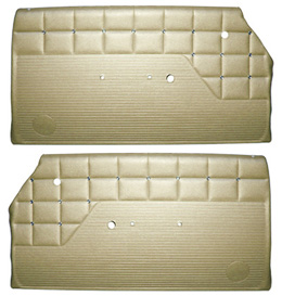 1962 DOOR PANELS, FRONT/REAR, 2 DR HT, GOLD