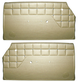 1962 DOOR PANELS, FRONT/REAR, 2 DR HT, GOLD