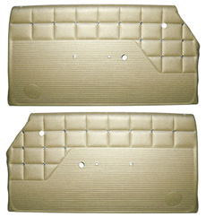 1962 DOOR PANELS, FRONT/REAR, 2 DR HT, GOLD