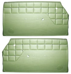 1962 DOOR PANELS, FRONT/REAR, 2 DR HT, GREEN