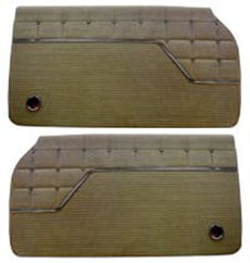 1962 DOOR PANELS, FRONT/REAR, 4 DR HT, IMPALA, FAWN