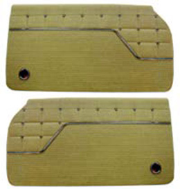 1962 DOOR PANELS, FRONT/REAR, 4 DR HT, IMPALA, GOLD