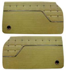 1962 DOOR PANELS, FRONT/REAR, 4 DR HT, IMPALA, GOLD