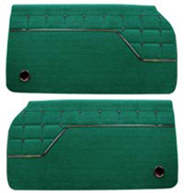 1962 DOOR PANELS, FRONT/REAR, 4 DR HT, IMPALA, GREEN