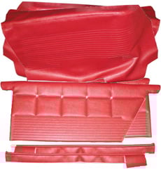 1962 DOOR PANELS, REAR, PRE ASSY, 2 DR HT, IMPALA, RED