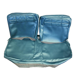 1962 SEAT COVER, FRONT, VINYL BENCH, REPLACEMENT, IMPALA, AQUA