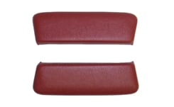 1963-64 ARM REST PADS, REAR, BEL AIR, RED