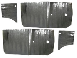 1963-64 DOOR PANEL WATER SHIELDS, 2DR