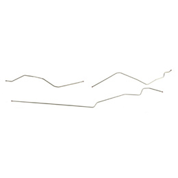 1963-64 FUEL LINE,FRONT TO REAR, 327/409, 3/8", (3PC SET)