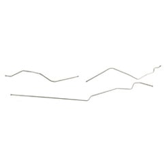 1963-64 FUEL LINE,FRONT TO REAR, 327/409, 3/8", (3PC SET)