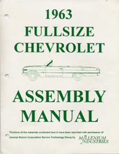 1963 ASSEMBLY MANUAL (ea)