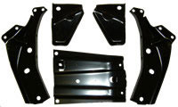 1963 BUMPER BRACKETS, FRONT (5 piece set)