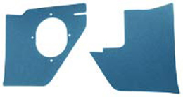 1963 KICK PANELS, ALL MODELS, BLUE W/AIR (pr)