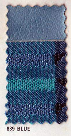 1963 SEAT COVERS, BENCH/REAR, 2 DR SEDAN, BELAIR, W/CLOTH INSERT, BLUE
