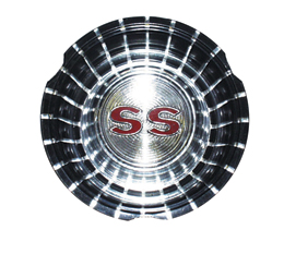 1963 WHEEL COVER EMBLEM, "SS"