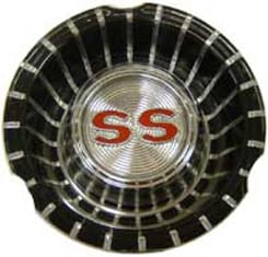 1963 WHEEL COVER EMBLEM, "SS"