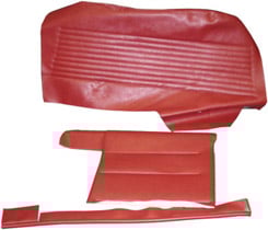 1964 DOOR PANELS, REAR, PRE ASSY, CONV, IMPALA,RED