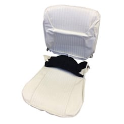 1964 SEAT COVER, FRONT, VINYL BUCKET, IMPALA, SS, WHITE/BLACK