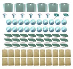 1964 BODY SIDE MOULDING CLIPS, SS