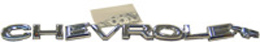 1964 TRUNK MOULDING LETTERS "CHEVROLET" (MOUNTS TO IMPALA TRUNK DECK PANEL)