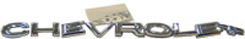 1964 TRUNK MOULDING LETTERS "CHEVROLET" (MOUNTS TO IMPALA TRUNK DECK PANEL)