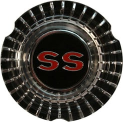 1964 WHEEL COVER EMBLEM, "SS"