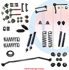 1965-66 COMPLETE SUSPENSION KIT, BIG BLOCK, DOUBLE UPPER