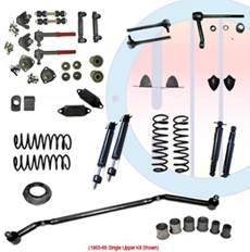 1965-66 COMPLETE SUSPENSION KIT, BIG BLOCK, SINGLE UPPER