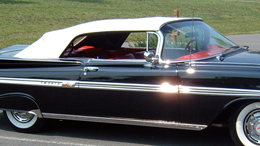 1965-66 CONVERTIBLE TOP, WHITE W/GLASS