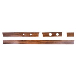 1965-66 DASH TRIM WOODGRAIN INSERT NON A/C MODELS 4 PCS