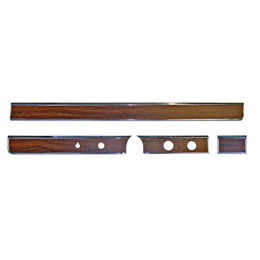 1965-66 DASH TRIM WITH WOOD GRAIN INSERT, NON AC. 4 PCS. ASH TRIM WITH WOOD GRAIN INSERT, NON AC. 4 PCS.  (set)