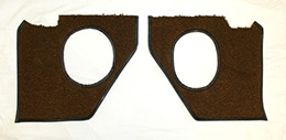 1965-66 KICK PANEL CARPET, SADDLE