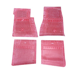 1965-66 ORIGINAL FLOOR MATS, RED