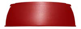 1965-66 REAR DECK SHELF, 2DR HT, RED