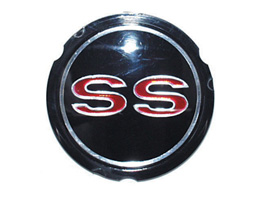 1965-66 WHEEL COVER EMBLEM, SS