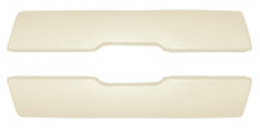 1965-67 ARM REST PADS, OFF-WHITE