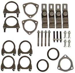 1965-70 EXHAUST INSTALLATION HANGERS/CLAMPS KIT DUAL EXHAUST 2.5"LEAD PIPES (set)