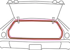 1965-76 TRUNK WEATHERSTRIP