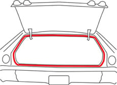 1965-76 TRUNK WEATHERSTRIP