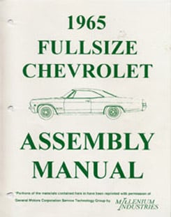 1965 ASSEMBLY MANUAL (ea)