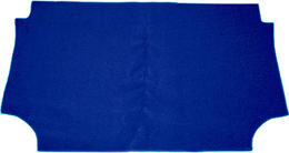 1965 CARPET TRUNK MAT, HARDTOP NO LOGO, BLUE (ea)