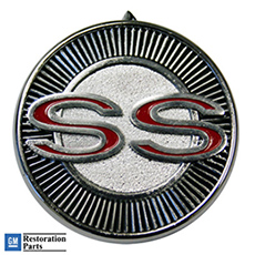 1965 DOOR PANEL EMBLEM, "SS"