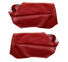 1965 REAR ARM REST COVERS, CONV, IMPALA , RED