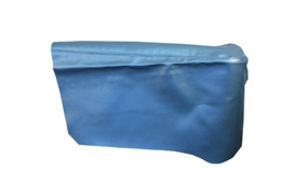 1965 REAR ARM REST COVERS, 2DR HT, IMPALA, BLUE