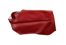 1965 REAR ARM REST COVERS, 2DR HT, IMPALA, RED