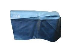 1965 REAR ARM REST COVERS, 2DR HT, IMPALA, SS,  2 TONE BLUE