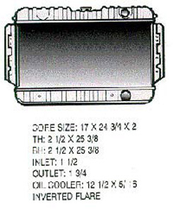 1965 RADIATOR, SMALL BLOCK, W/ A/C, 3 CORE (ea) Click image to zoom. AddThis Sharing Buttons Share to TumblrShare to FacebookShare to TwitterShare to PrintShare to More 1965 RADIATOR, SMALL BLOCK, W/ A/C, 3 CORE