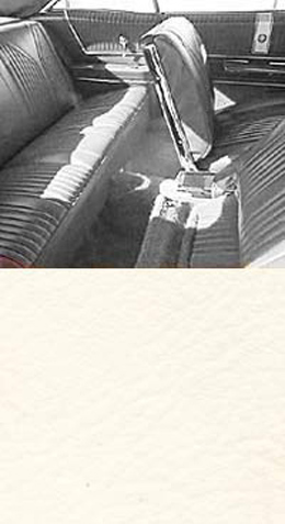 1965 SEAT COVER, REAR VINYL CONV., IMPALA, SS WHITE (EA)