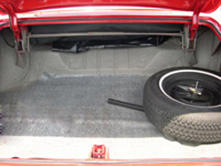 1965 TRUNK MAT, CONV (crowesfeet) (ea)